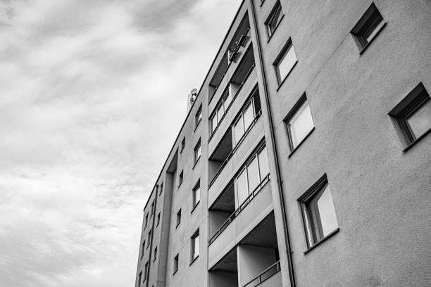 istock Low angle view of building against the sky 1636841476