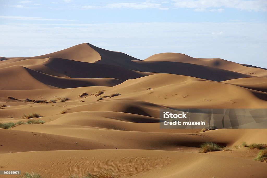 Sanddünen von Erg Chebbi - Lizenzfrei Afrika Stock-Foto