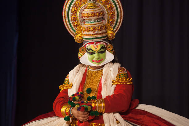 istock Kathakali makeup and pose photoshoot 1636886697