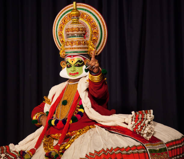 istock Kathakali makeup and pose photoshoot 1636886698