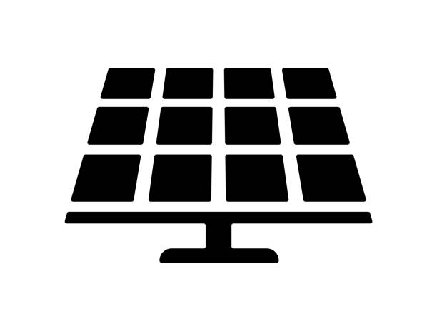ソーラーパネルアイコンベクターイラスト - solarpanel点のイラスト素材／クリップアート素材／マンガ素材／アイコン素材