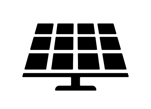 Solar panel icon vector illustration