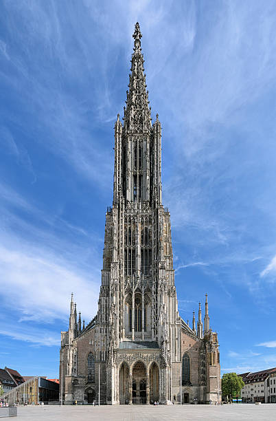 Ulm Minster, Germany Ulm Minster, the tallest church in the world with height 161.5 metres (530 ft), Germany ulm germany stock pictures, royalty-free photos & images