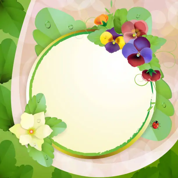 Vector illustration of Floral background