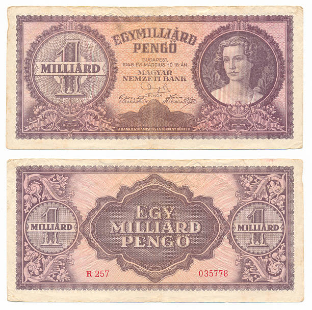 istock Hungarian banknote at one billion pengo, 1946 year 163705174