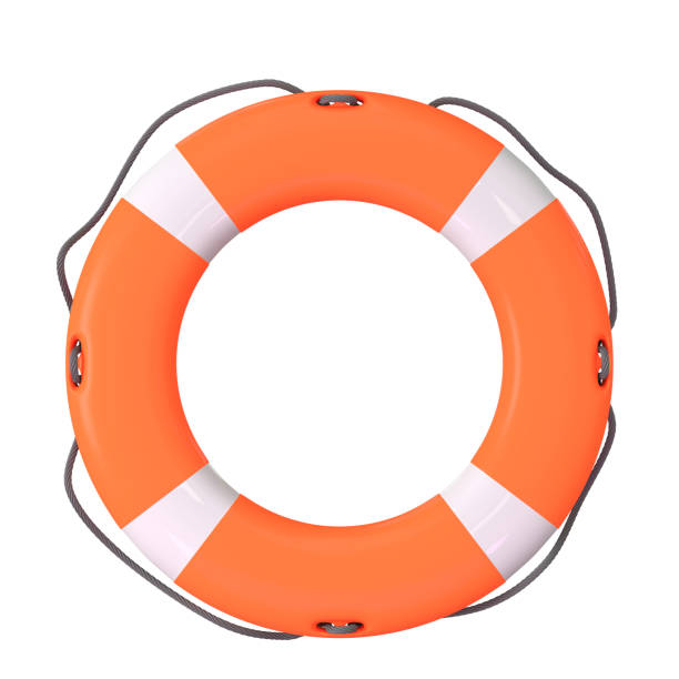 istock Orange Lifebuoy Ring. 3d Illustration 1637113713