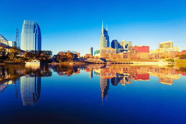 Nashville Skyline reflected in the Cumberland River