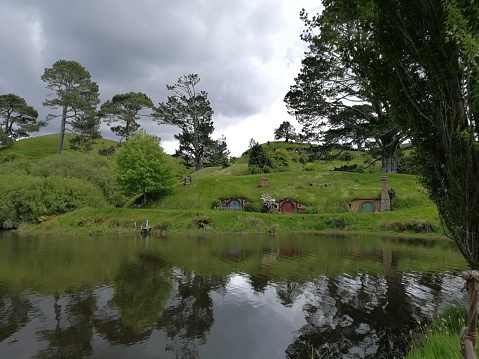 In little Hobbit town, Matamata New Zealand