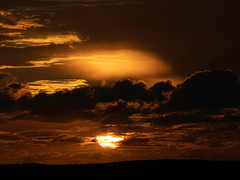 A Kalbarri sunset with dramatic clouds