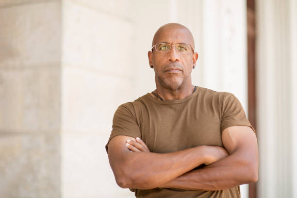 Handsome mature African American man.