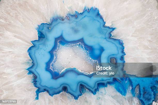 Foto de Geode Fatia Detalhe e mais fotos de stock de Geode - Geode, Azul, Ágata