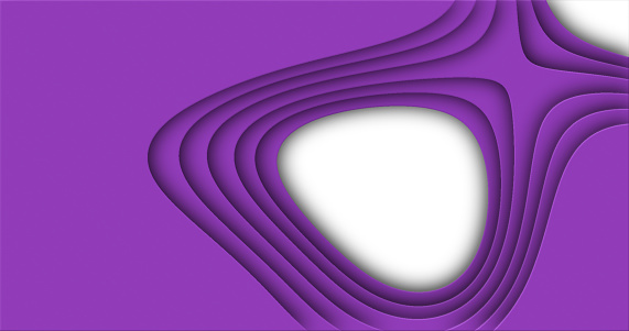 Purple cut curve abstract background pattern of lines and waves.