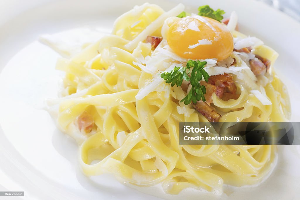 Massa Carbonara - Royalty-free Ovo Foto de stock