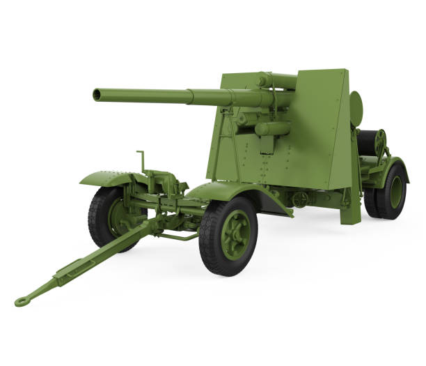 istock Flak Gun Anti Aircraft Artillery Isolated 1637263132