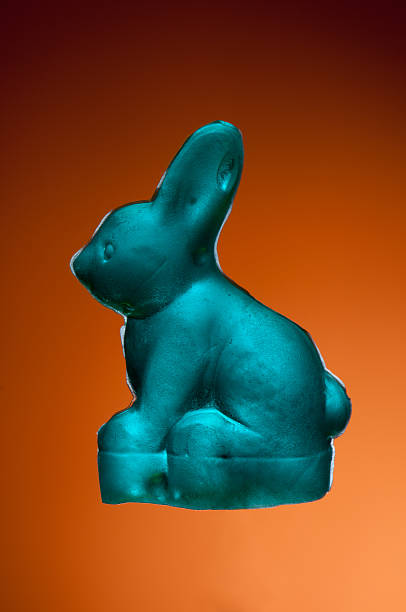 istock Easter Bunny Gummy on an orange background 163728289