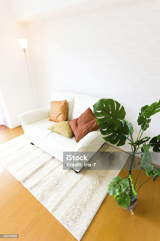 Sala de estar do Apartamento - Foto de stock de Almofada royalty-free