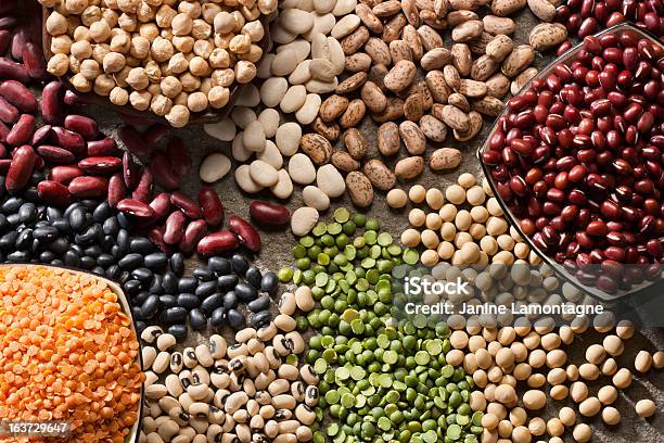 An Up Close Picture Of Organic Legumes Stock Photo - Download Image Now - Bean, Legume Family, Lentil