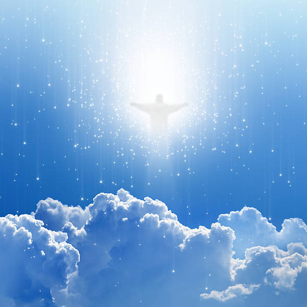 istock An illustration of Jesus in the sky for Easter 163730386