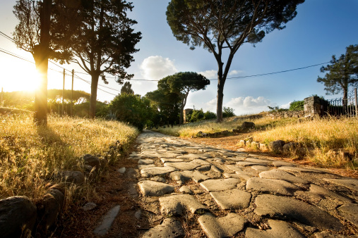 The Appian Way (Latin and Italian: Via Appia) was one of the earliest and strategically most important Roman roads of the ancient republic. It connected Rome to Brindisi, Apulia, in southeast Italy. The old Appian Way close to Rome is now a free tourist attraction.