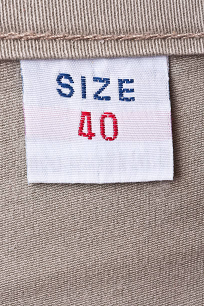 istock Trousers clothing label 163731012