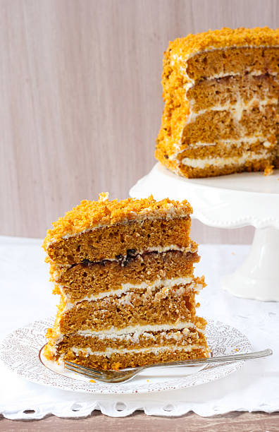 istock pumpkin and orange layered cake 163731627