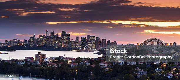 Hafen Von Sydney Bei Sonnenuntergang Stockfoto und mehr Bilder von Australien - Australien, Bankenviertel, Brücke