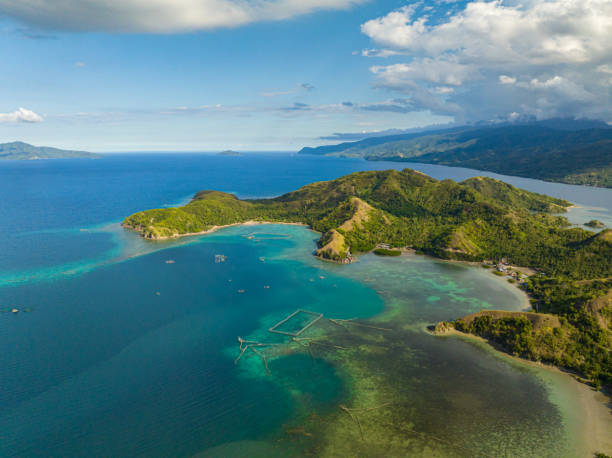 istock Sleeping Dinosaur Island in Mati, Davao Oriental. Philippines. 1637336188