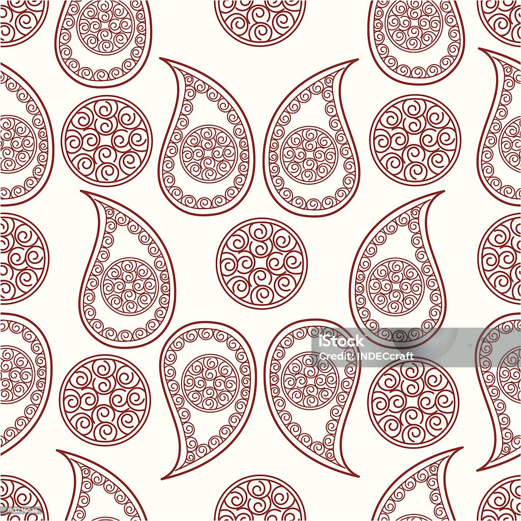 henna diseño sencillo - arte vectorial de Adorno libre de derechos