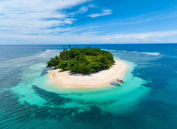 istock Tropical Island with white sand beach. Philippines. 1637340546