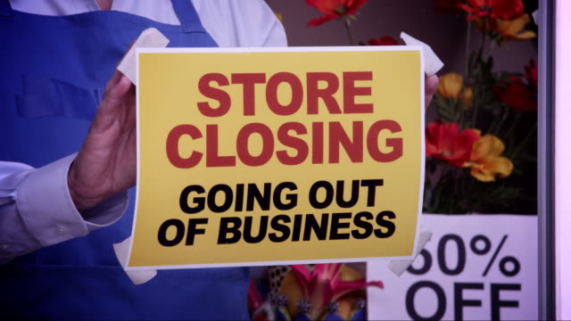 Store Closing Window Sign