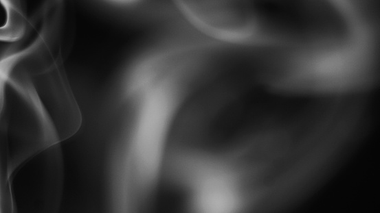 smoke, dark gray background