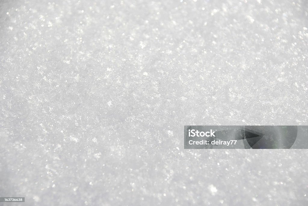 Plano aproximado de chão coberto de neve no Inverno - Royalty-free Branco Foto de stock