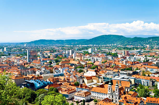 istock View of skyline of Graz panorama 163739155