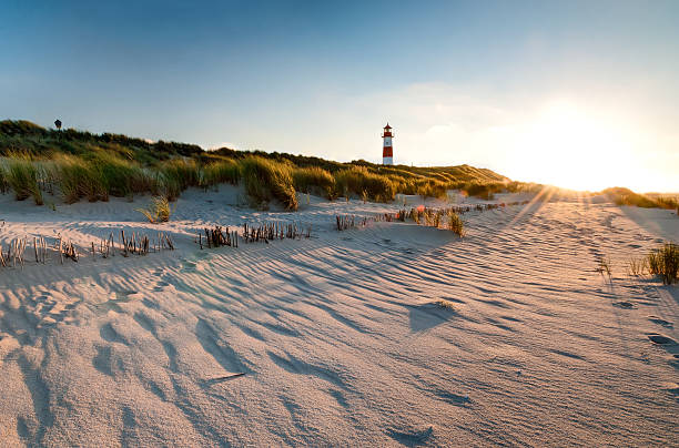 faro lista east - lighthouse beacon north sea coastal feature fotografías e imágenes de stock