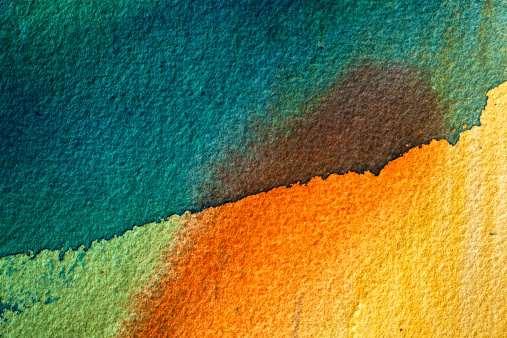This is a closeup from a water color painting on high quality paper made with first-class artist paints and tools. Showing paintbrush strokes and paper texture. Photographed in daylight with Canon 5D Mark II  camera and 100 mm macro lens. The picture is suitable as backgrounds, wallpaper or decorative art. Created by me.