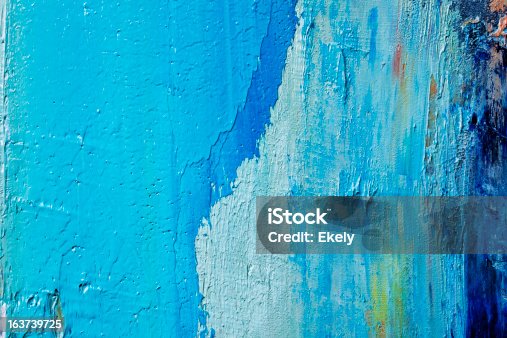 istock Abstract painted  blue art backgrounds. 163739725