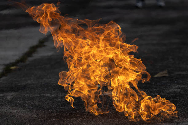 istock Basic Fire Fighting and practice of the emergency procedures to be used in case of fire. 1637399099