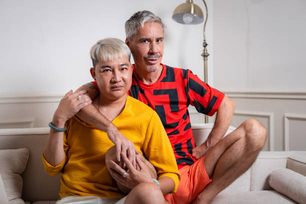 LGBTQ+ Senior couple at the Studio