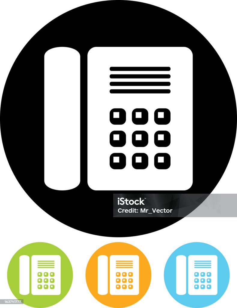 Vector icono aislado-TELÉFONO - arte vectorial de Cabina de teléfono libre de derechos