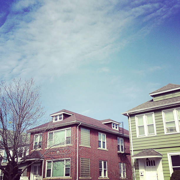 Residential District New York . Picture taken with mobile phone.