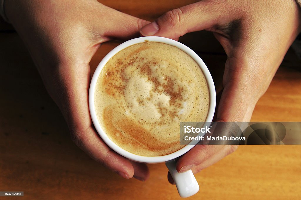 Tasse de cappuccino - Photo de Assiette libre de droits