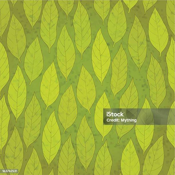 Sem Costura Verde Leafs - Arte vetorial de stock e mais imagens de Computação Gráfica - Computação Gráfica, Enfeitado, Estação do ano