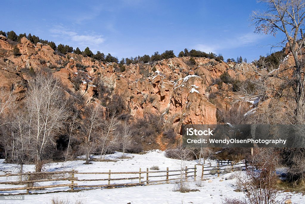 Inverno em Utah - Foto de stock de Cerca royalty-free