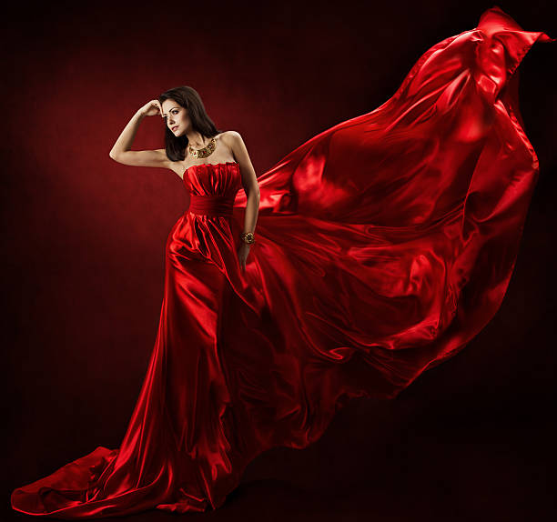 istock Woman in red dress 163743739