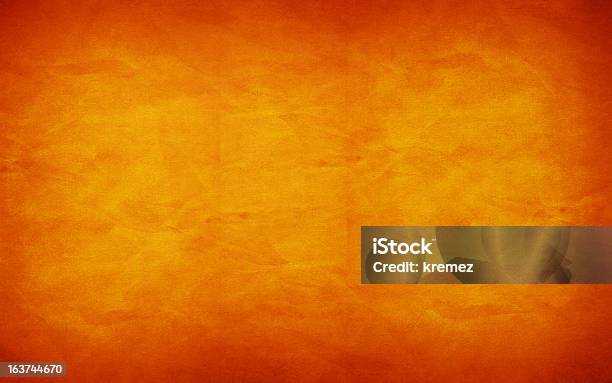 Mottled Orange Background With Fading In Middle Stock Photo - Download Image Now - Orange Background, Dirty, Backgrounds