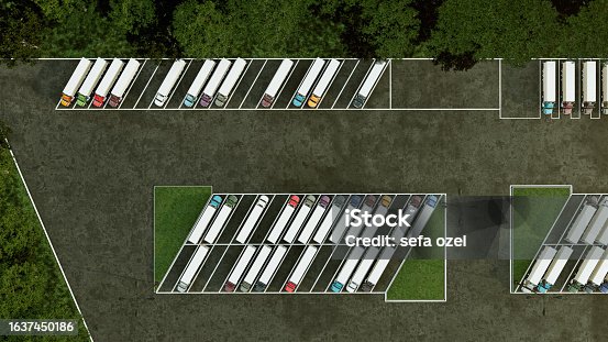 istock Truck Parking Lot 1637450186