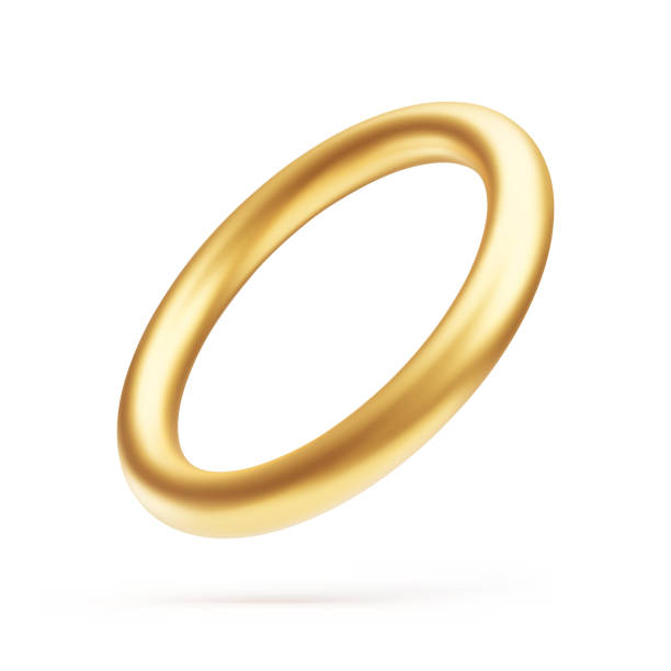 istock 3d golden rotating ring, luxury gold jewelry, decorative design element 1637457185
