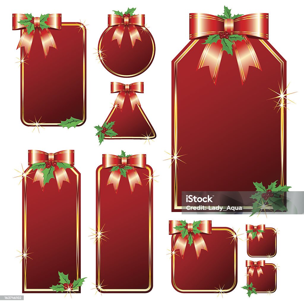 Set di etichette di Natale - arte vettoriale royalty-free di Affari