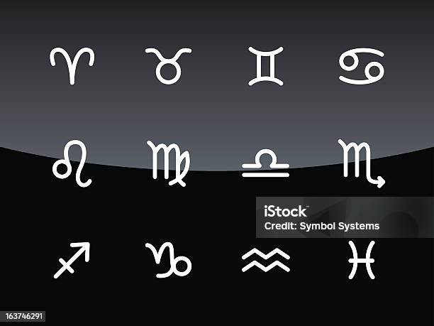 Zodiacsymbol Icons Glasstil Stock Vektor Art und mehr Bilder von ClipArt - ClipArt, Designelement, Fische