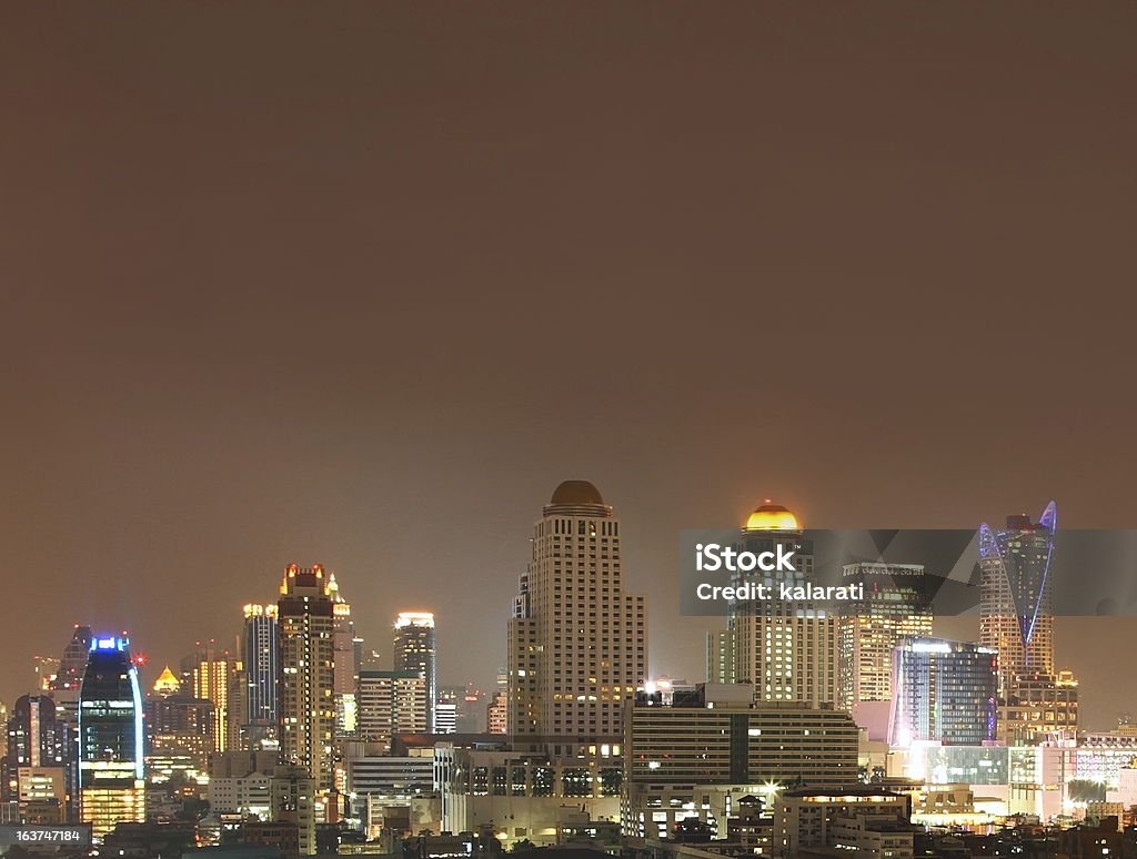 O horizonte de Bangkok - Foto de stock de Arquitetura royalty-free